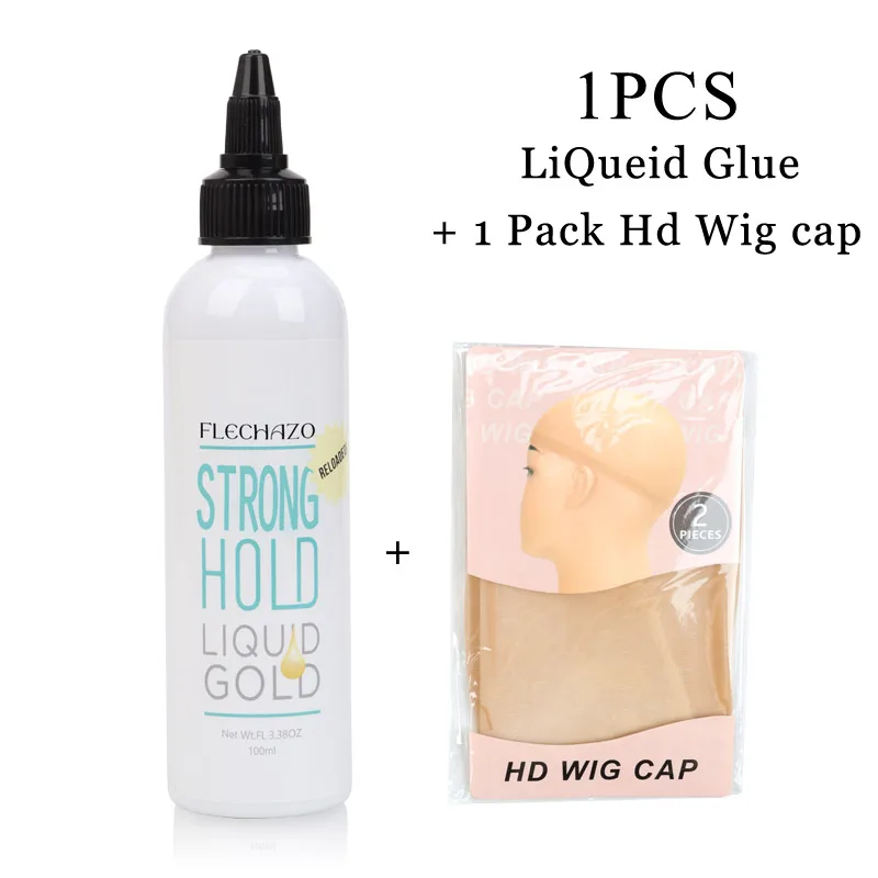 Peluca fundida de encaje transparente de oro líquido de sujeción fuerte, pegamento de instalación, Gel adhesivo de cabello rápido seco, Control de bordes, pegamento de Unión amigable para principiantes