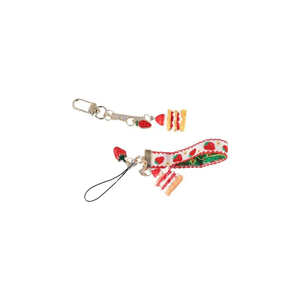 

Accessories Keyrings Key Holders Phone Badge Strap Key Ring Holder Hang Rope Phone Straps Strawberry Keychains Strap Lanyards