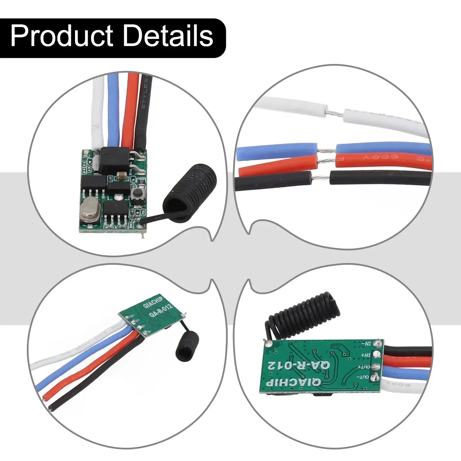 433MHz 1CH RF Relay Receiver Universal Wireless Remote Control Switch For DIY Wireless LED Control DC 3.6V To 24V