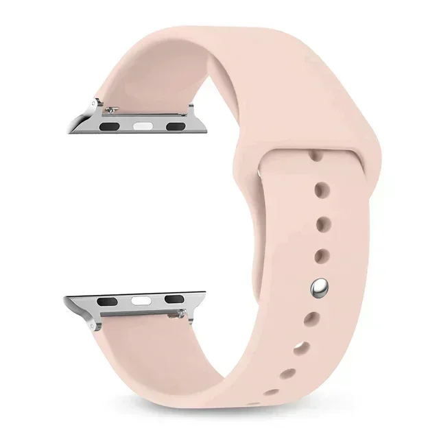 Silicone Strap For Apple Watch Band 45mm 44mm 40mm 41mm 49mm 38mm 42 Correa Bracelet iWatch series 6 ultra2 7 8 9 se 44 mm band image 5