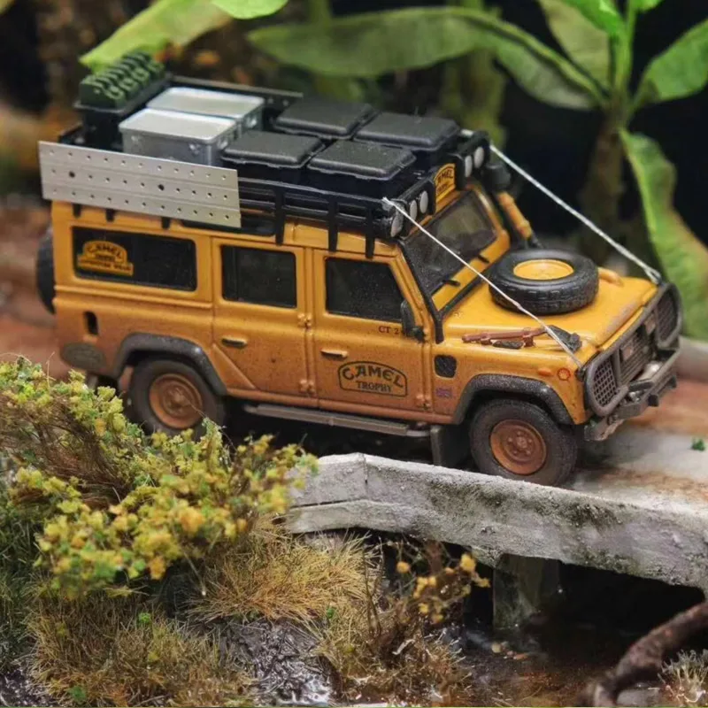ديكود 1:64 لاند روفر ديفندر 110 4X4 نموذج سيارة محاكاة سبيكة، لعبة هدية مهرجان الأولاد، زخرفة قابلة للجمع للبالغين. #3