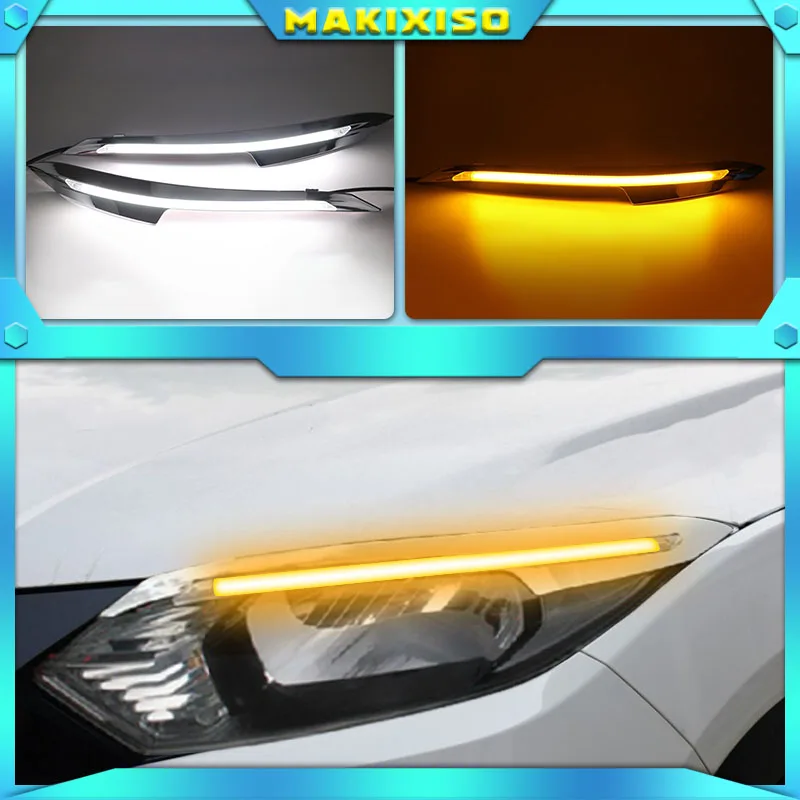 

For Honda HR-V HRV Vezel 2014~2017 No-error Daytime Running Light LED DRL Fog Lamp Driving Lamp Car Styling