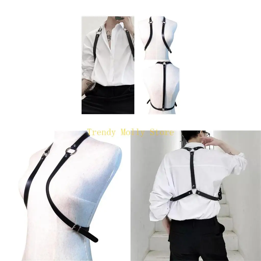 N5KB Rocker Body Body Associory Punk Harness Body Body Chain for Men Gothic Costumes