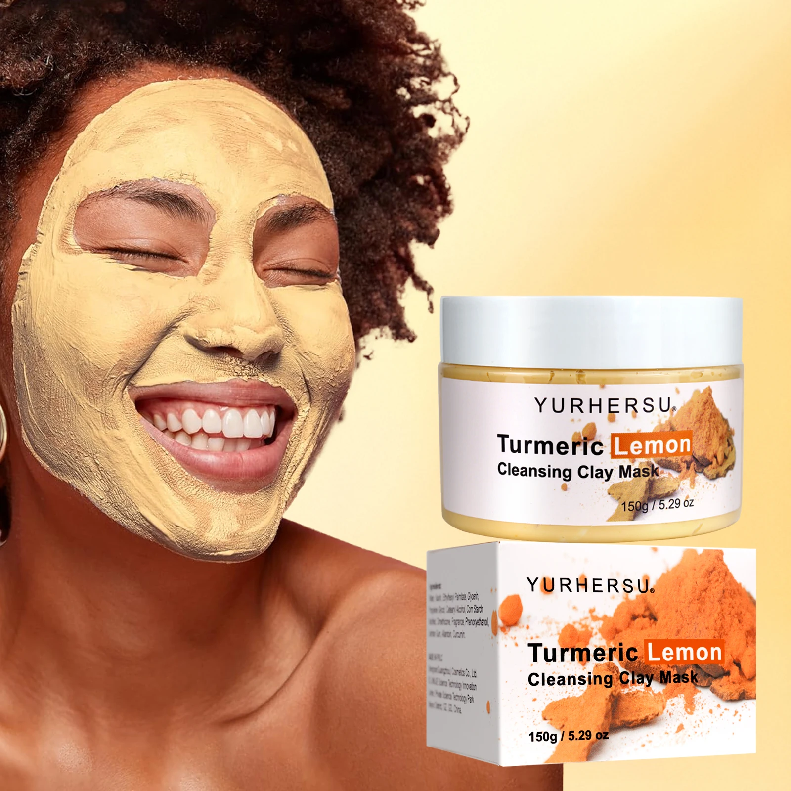 mascara-de-argila-para-limpeza-profunda-e-modelagem-de-poros-com-curcuma-e-limao-mascara-de-argila-esfoliante-e-iluminadora-usada-para-reparo-da-pele