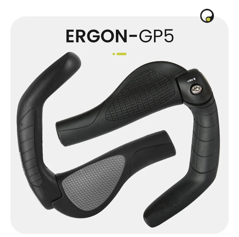 ERGON MTB-Griffe GP1 GP3 GP5 Ergonomie Gummi stoßfest rutschfestes Schloss Fahrradgriffe Mountainbike-Griffe Fahrradlenker – Detail 15