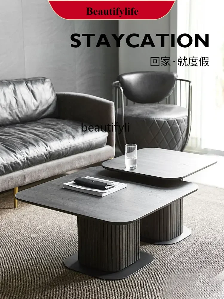 

Nordic Solid Wood Coffee Table Modern Living Room Tea Table Minimalist Size Creative Coffee Table Combination G1218