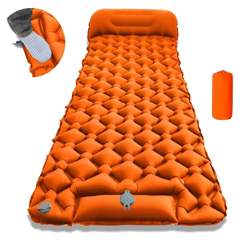 Outdoor Inflatable Camping Tent With Air Pump - Nadmuchiwana mata do spania z TPU,