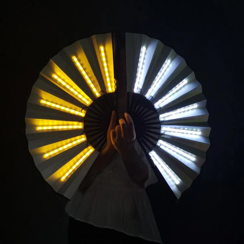 Party LED Fan Luminous Stage Performance Show Light Up Fan Birthday Party Gift