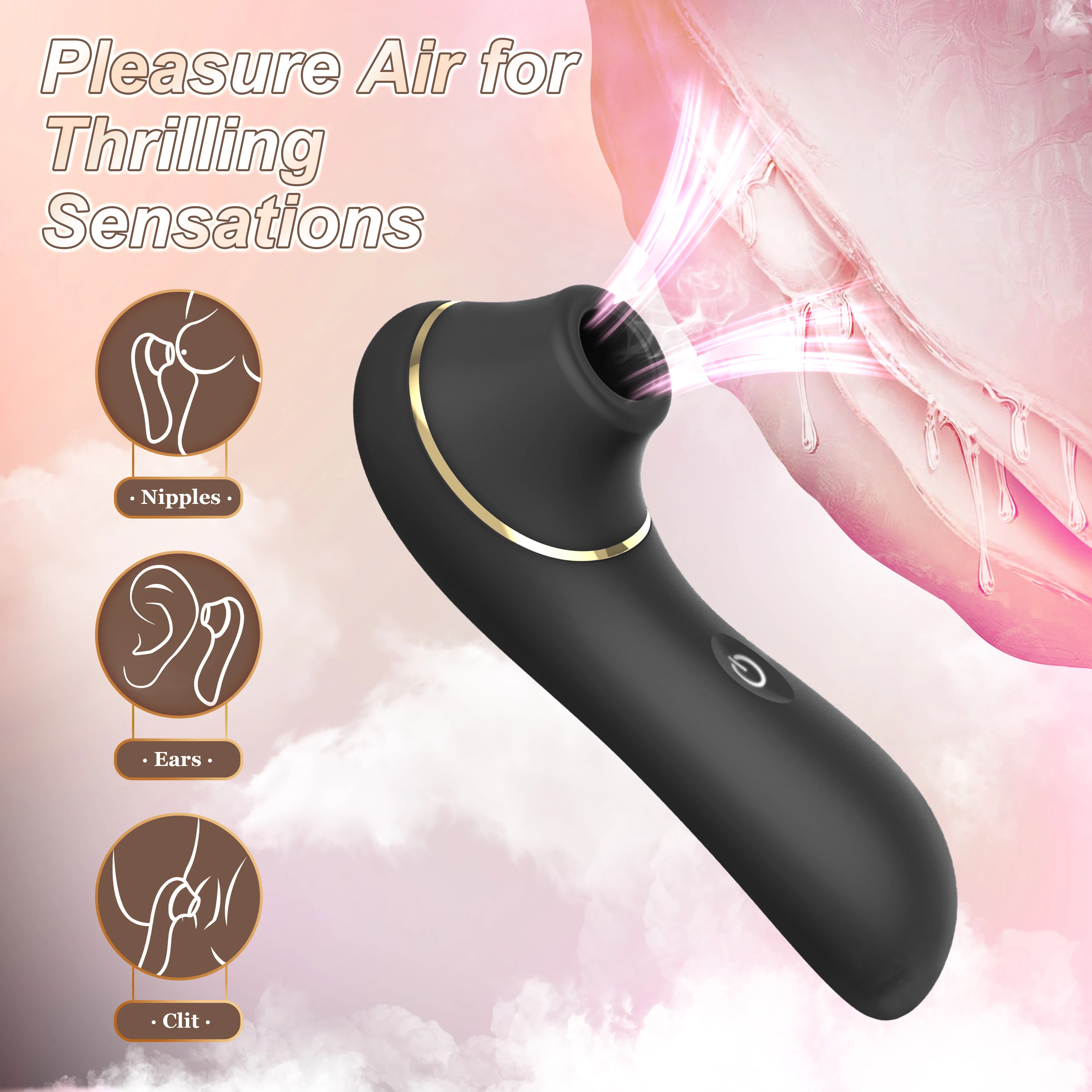 Female Vibrator 5 Suck Mode Nipple Stimulator Clitoral Massager Vagina G Spot Vacuum Massager Women Sex Toys for Adult Goods