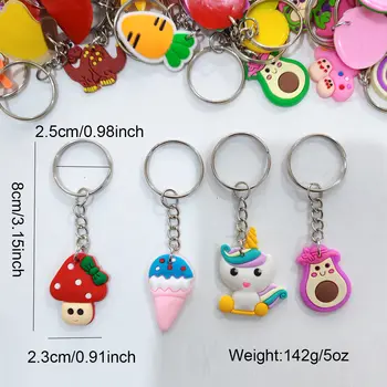 40個(混裝)隨機款式卡通鑰匙圈掛件錢包包掛件鑰匙圈,適合課堂獎勵、節日派對禮物 8 最佳銷售 禮物籃 - №2