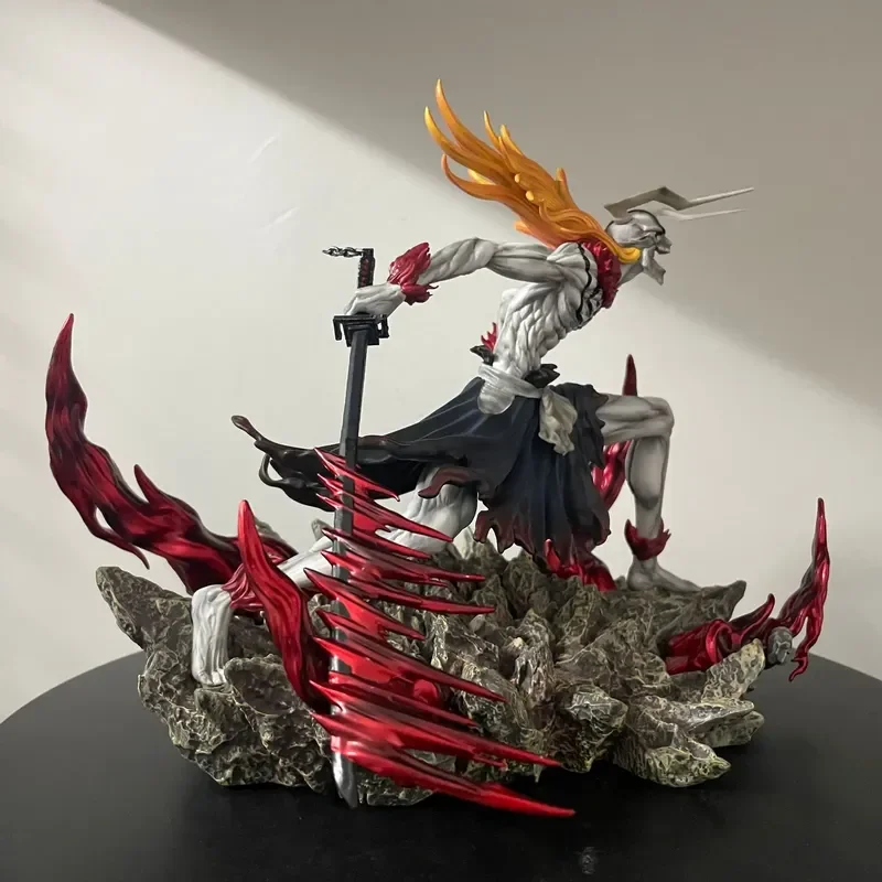 جديد في المخزون بليتش برمجة مجوفة القرن النهائي Getsuga Tensho 23 سنتيمتر أنيمي عمل الشكل تمثال سطح المكتب الديكور الأولاد هدية