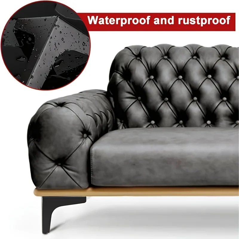 4pcs 10cm Black Modern furniture legs metal Sofa Feet for Table Bed Chair Desk Dresser Cabinet support Furniture Hardware