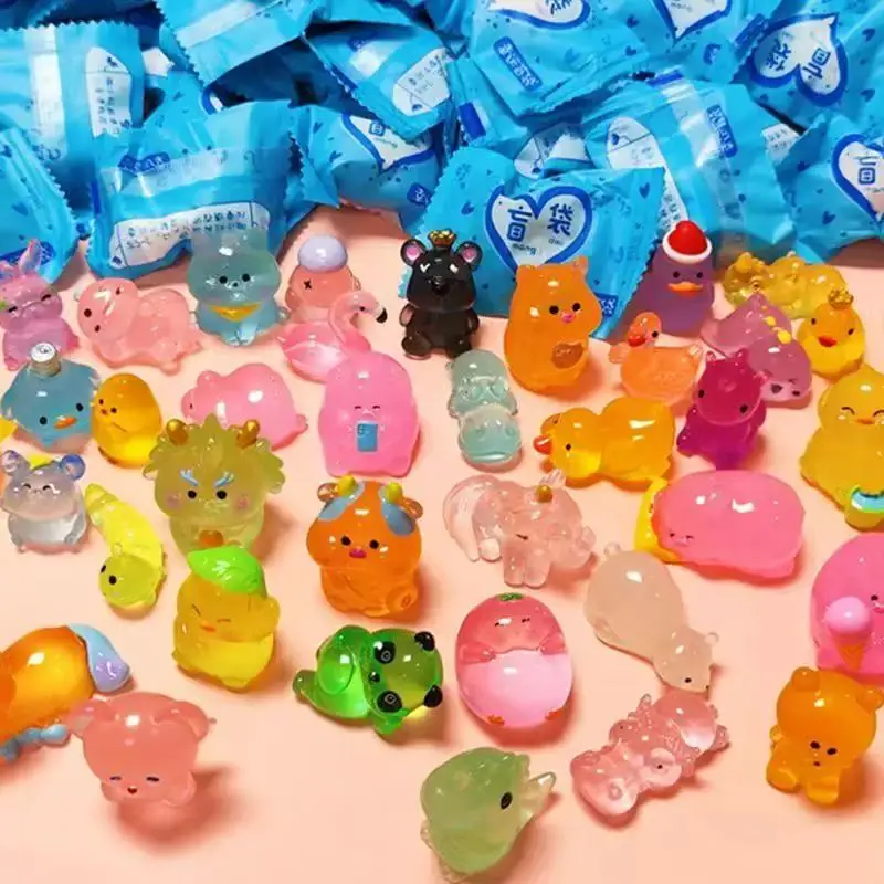 5/20/40 Stück Leuchtende Tier-Überraschungsbeutel Mini Blind Box Spielzeuge Niedliche Simulations-Tiermodelle Kindergeschenke Überraschungsbox