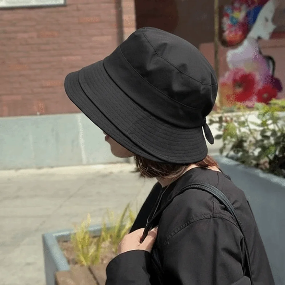 Casual Wide Brim Fisherman Hat Thin Sun-Proof Bucket Hat UV Protection Japanese Style Fishing Caps Camping