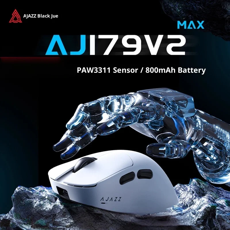 

Heijue Aj179v2 Правая игровая мышь для киберспорта, эргономичная беспроводная трехрежимная легкая игровая мышь с Bluetooth