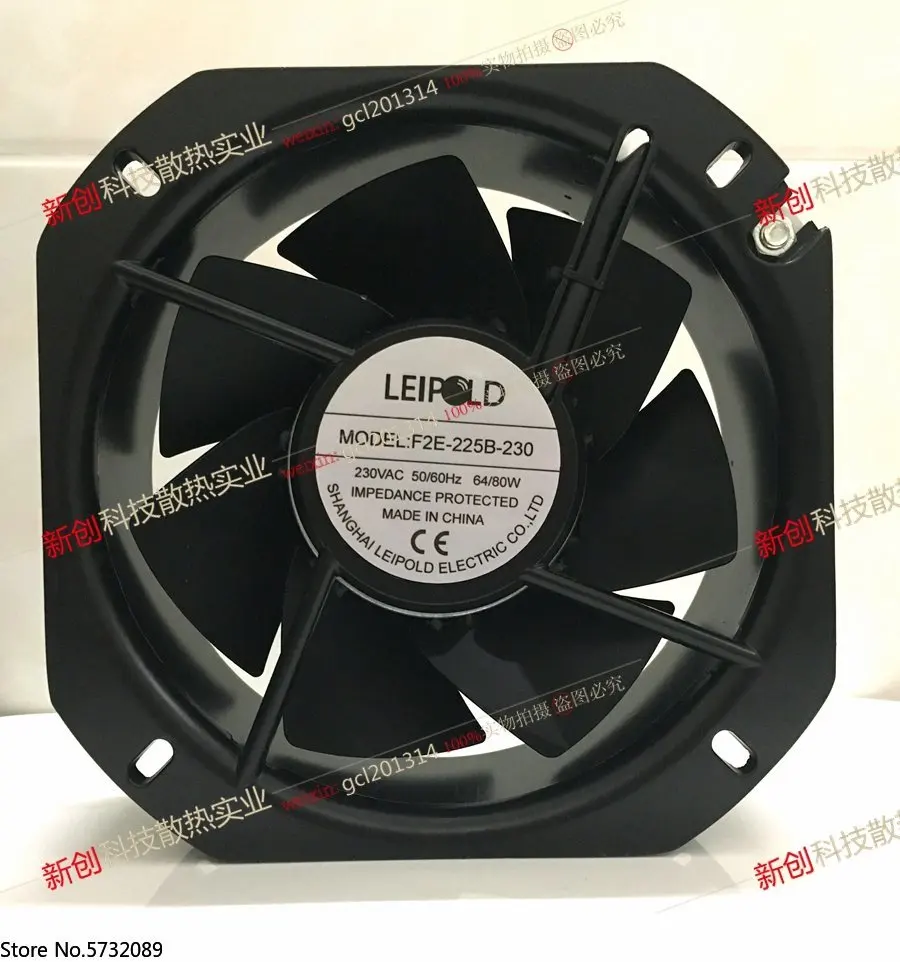 

Shanghai Leipu F2E-225B-230 225 * 80MM AC230V Micrographics Cabinet Inverter Cooling Fan