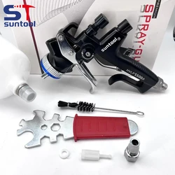 Suntool Black Painting Gun 4400B  5500B  Automobile Spray Gun with 1.3mm/1.7MM Nozzle Air Airbrush Airless Paint Sprayer Gun