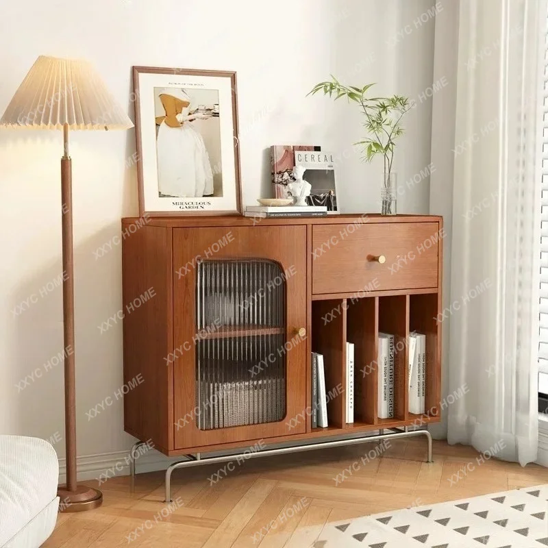 XX solid wood magazine cabinet medieval multi-functional locker household storage cabinet