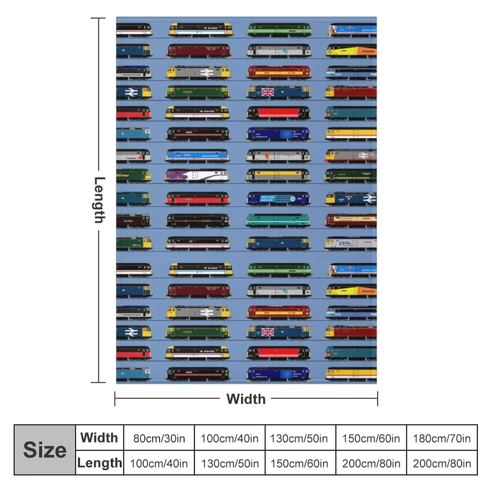 class 47 locomotive collection Throw Blanket Summer Warm Flannels halloween Hair Summer Beddings Blankets