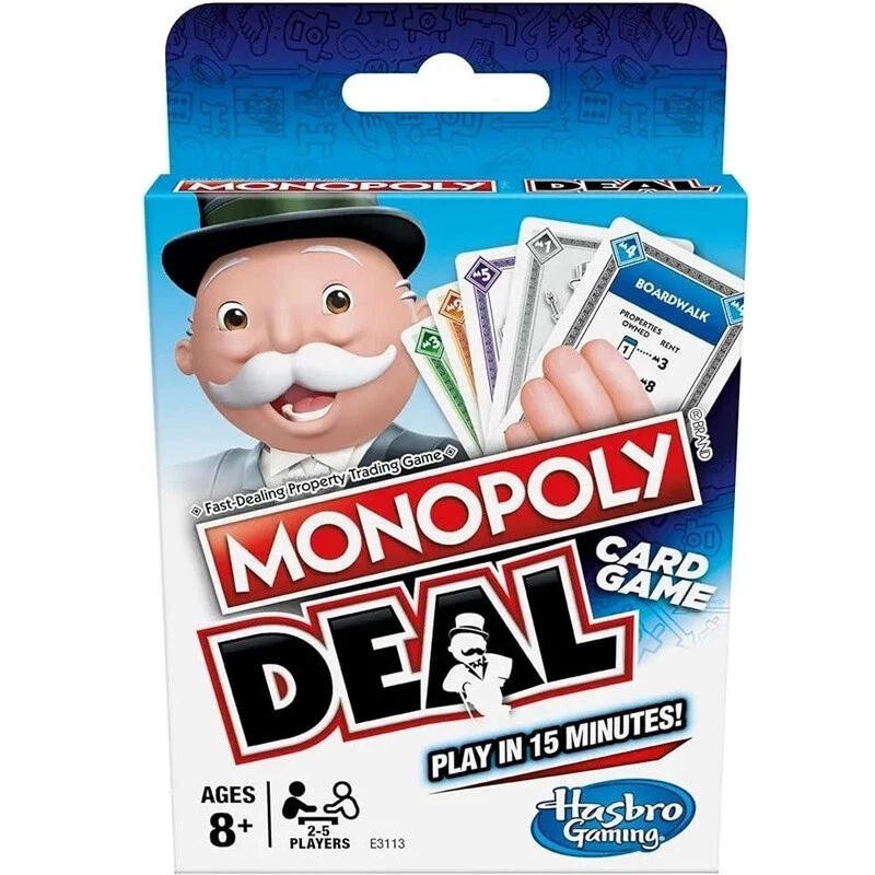 الإنجليزية صندوق الحديد احتكار بطاقة مجلس لعبة احتكار صفقة احتكار صفقة بطاقة لعبة متعة الأسرة لعبة #1