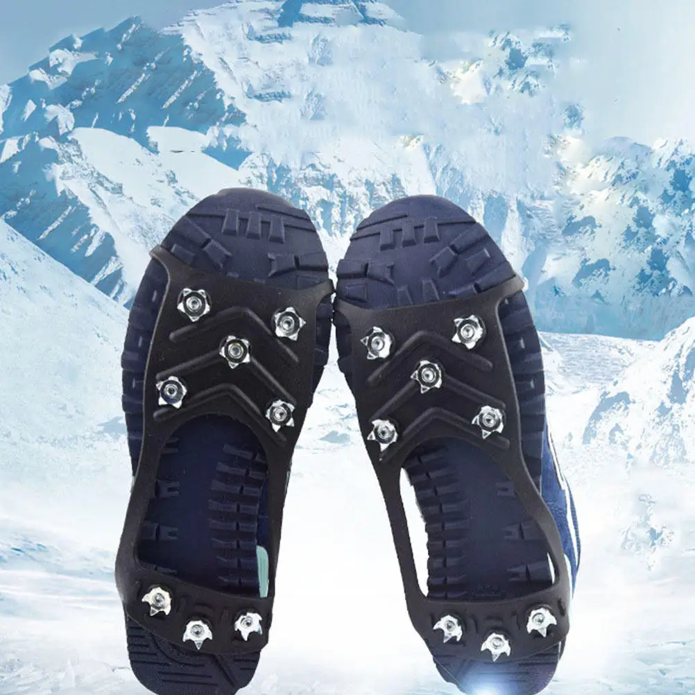 

Набор из 4 противоскользящих ледоступов-накладок на обувь: гибкие, легкие, для походов, бега, восхождений по снегу, для безопасности на улице