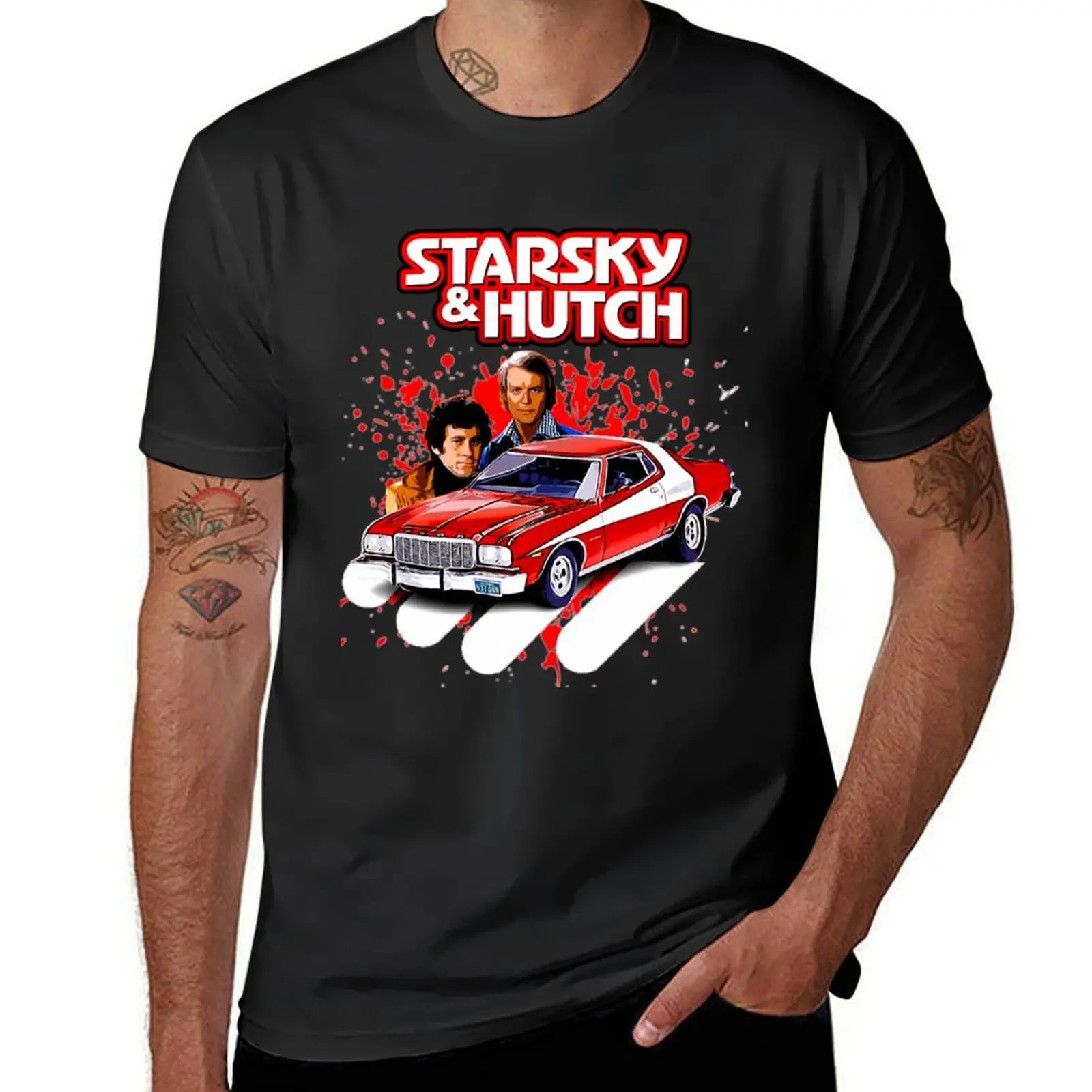 Starsky and Hutch TV series T-Shirt Short sleeve tee anime men clothes