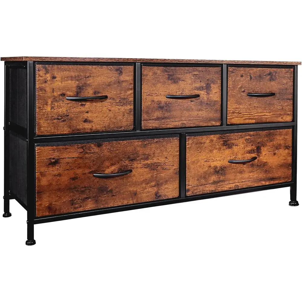 

Drer or Bedroom with 5 Ders,abric Drer with One-Piece Steel e,Budget-riendly Organizer or Closet, Hallway, Studio Aparent