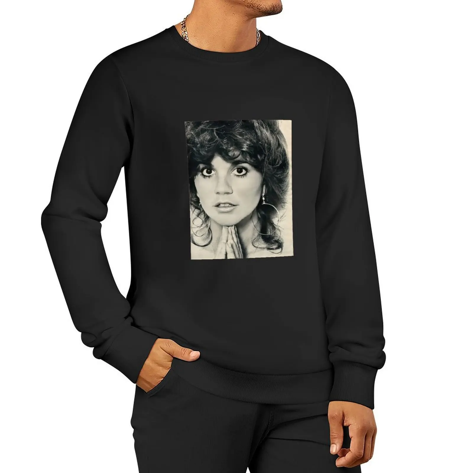 Linda Ronstadt Pullover Hoodie men's sweat-shirt tracksuit men winter man sweatshirt