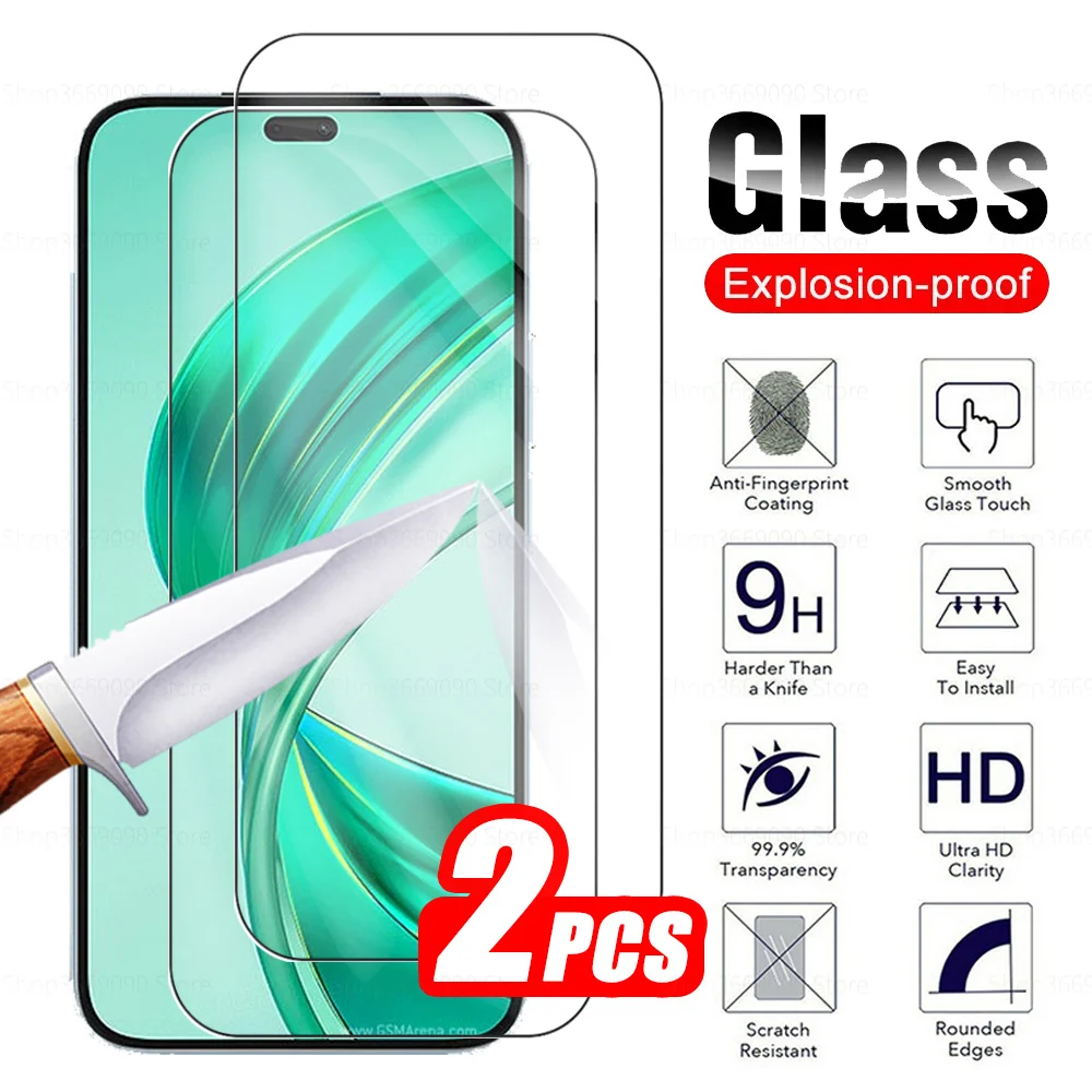 2Pcs Tempered Glass For Honor X8b Protective Glass For Honor X8b X 8b HonorX8b  4G 6.7 inches 2023 Screen Protector Safety Films