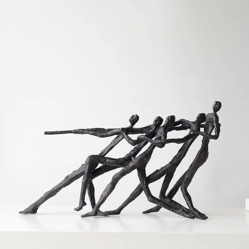 Metal Wrought Iron Ornament, Living Room Study Soft Decoration, Abstract Animal Creative Figure