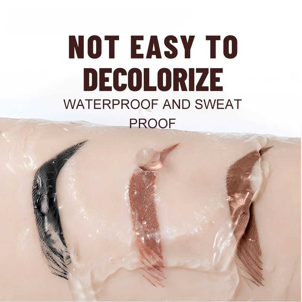 جل الحاجب الرموش الطبيعي طويل الأمد مقاوم للماء ثلاثي الأبعاد لتصفيف الحواجب البري جل شفاف مع تركيبة شمع فرشاة تثبيت طوال اليوم #4