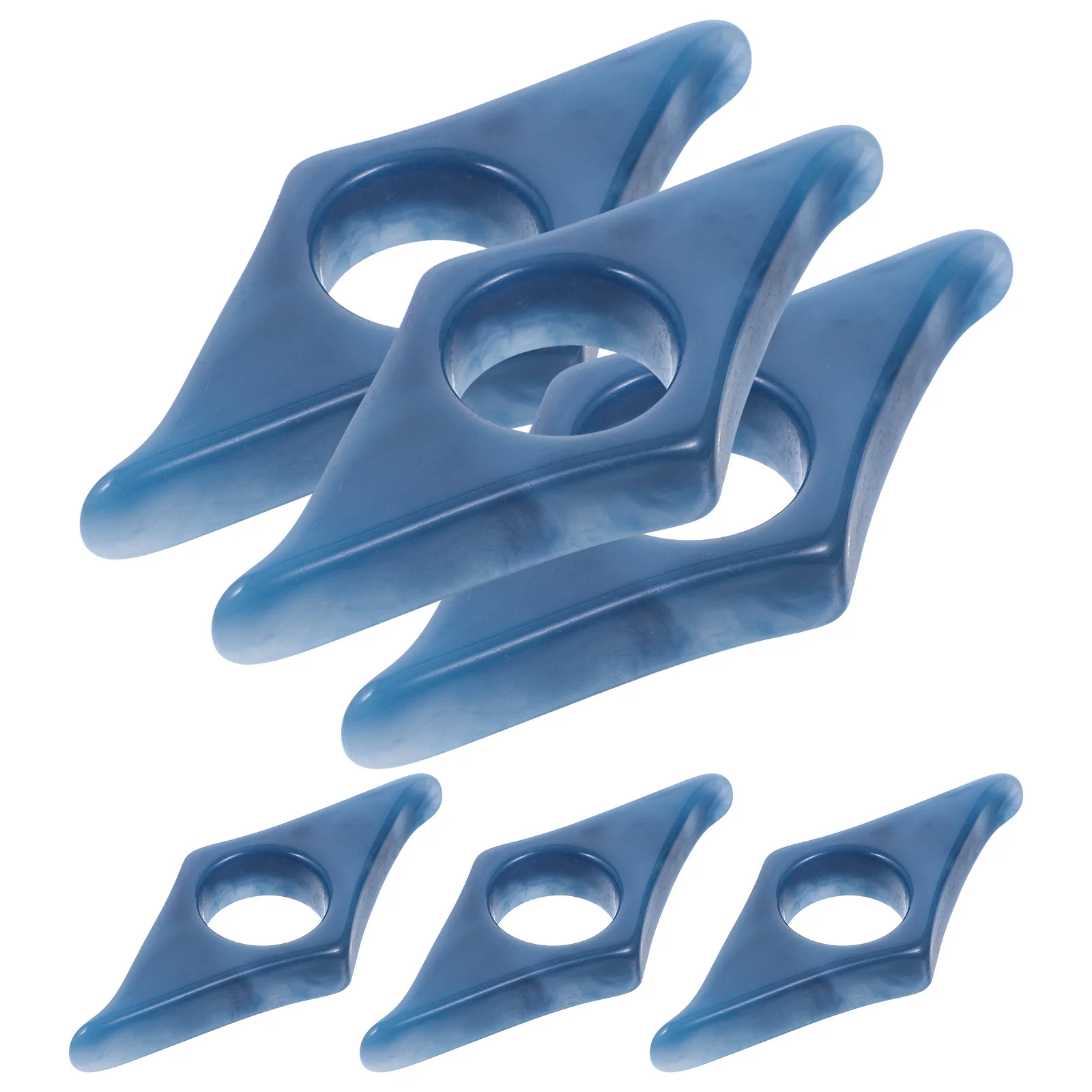 6Pcs Book Page Holder Resin Thumb Ring Design Convenient Multi-Function Reading Accessory for Students Teachers Outdoor