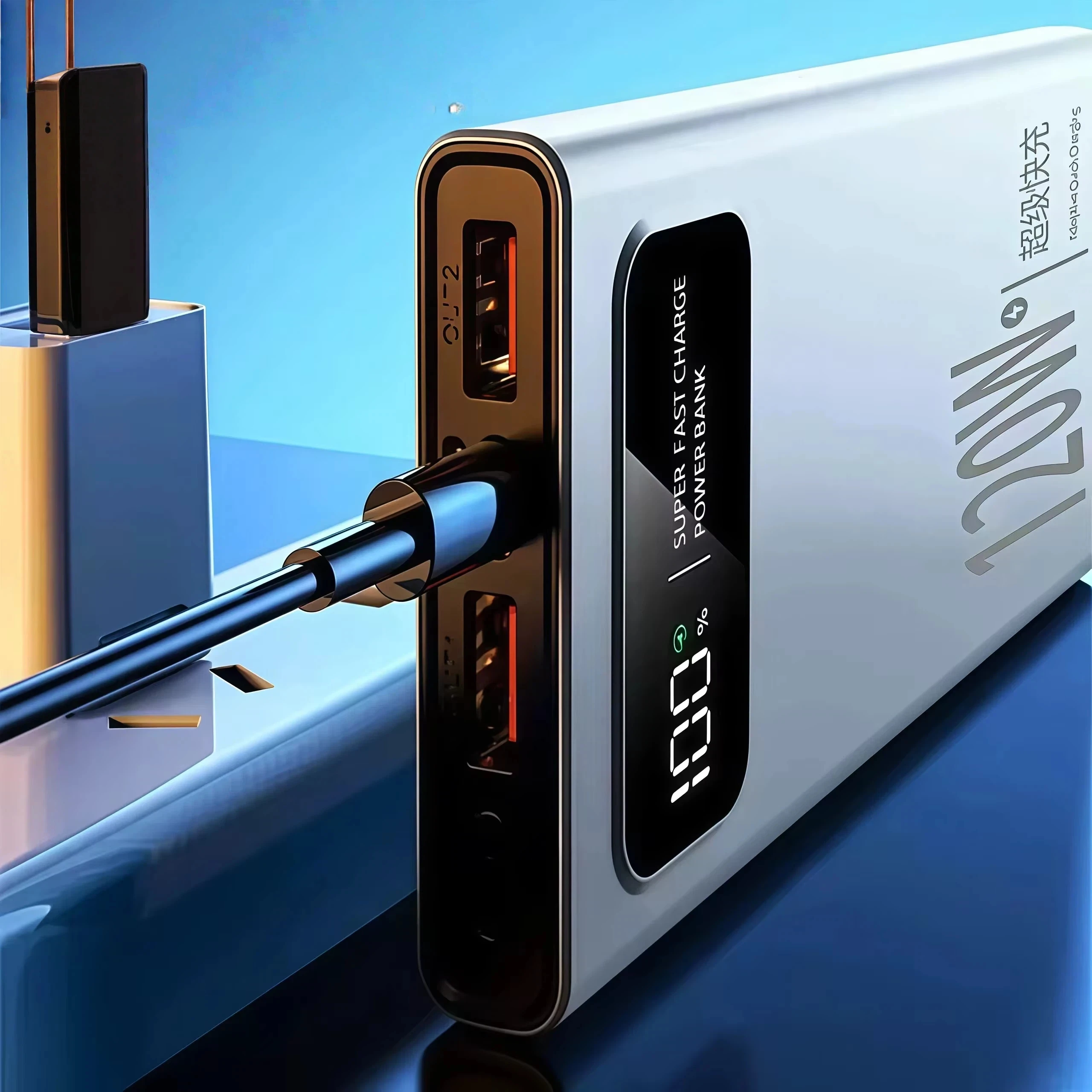 ONEPLUS 200000mAh قوة البنك 120 واط شحن سريع للغاية بطارية عالية السعة شاشة ديجيتال قوة البنك آيفون سامسونج هواوي #4