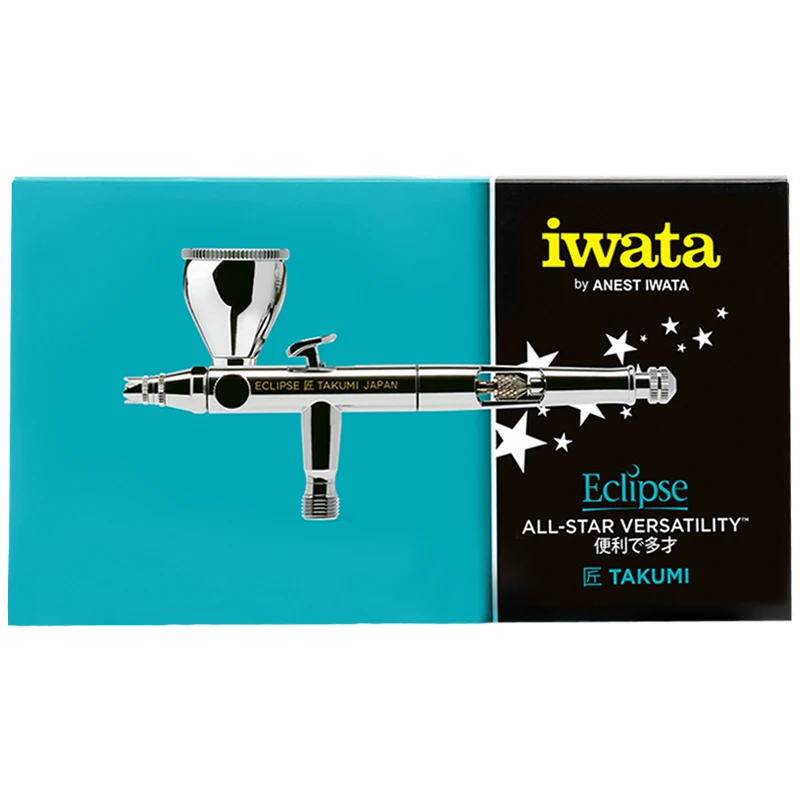 Iwata ECL350T Professional Airbrush 0.35mm Dual Action Side Feed Spray Gun for Car Paint Furniture Nail Art Gundam DIY Painting