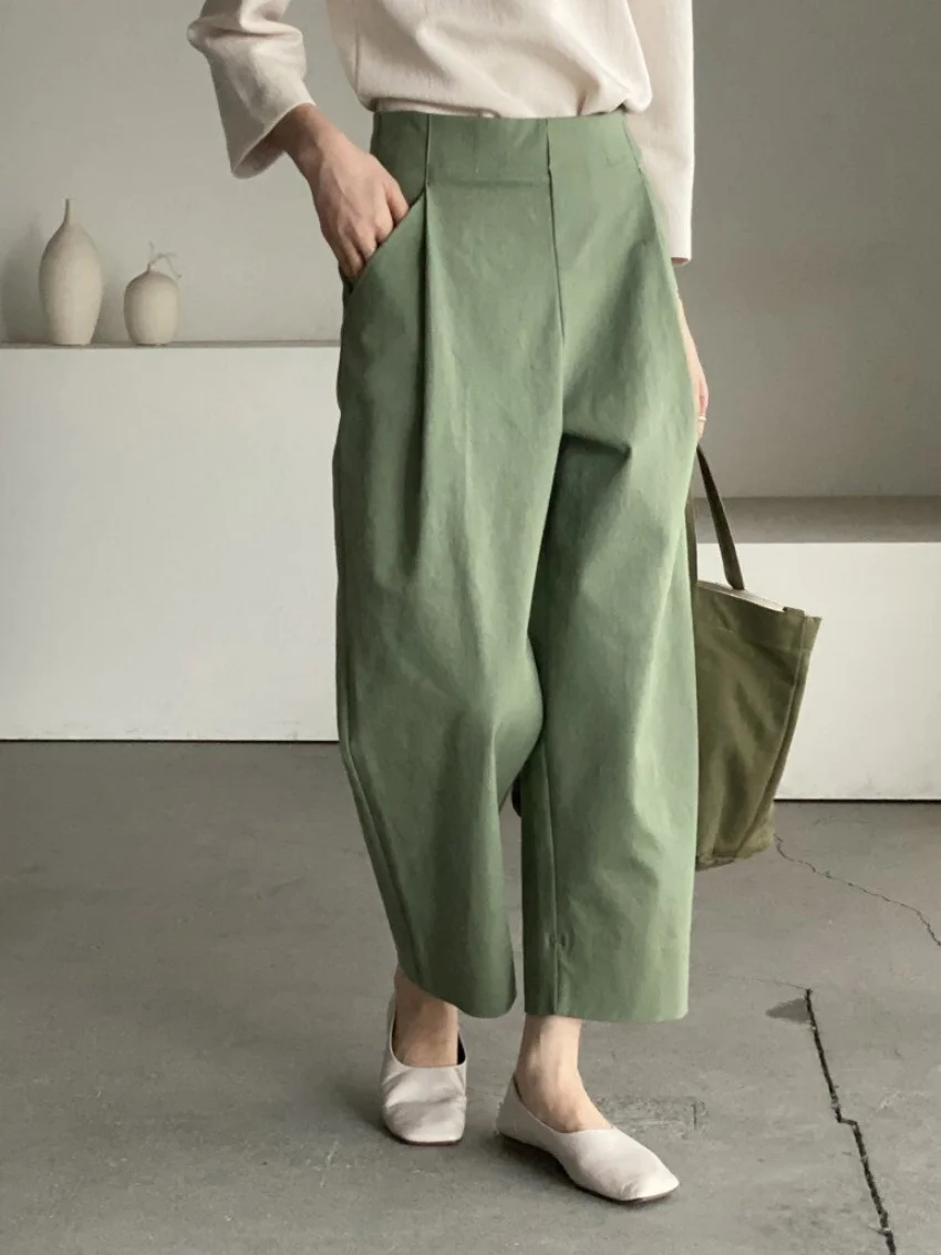 

Alien Kitty S-M Office Lady Pants Women New Summer Work Wear 2026 Chic All Match Fashion Daily High Waist Loose Streetwear
