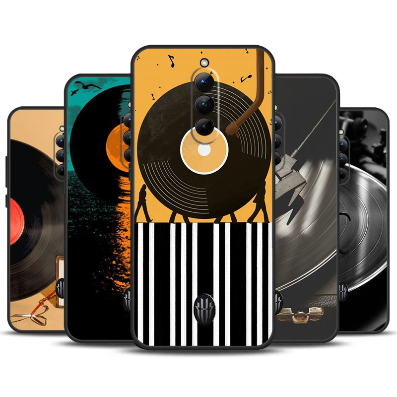 Vinyl Record Music Case For ZTE Nubia Red Magic 8 Pro 8S Pro 9 Pro Plus Red Magic 6S 7S 6 7 Pro 6R 5S 5G Cover