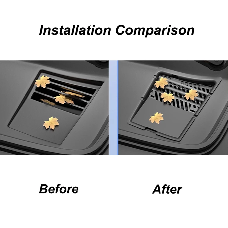 MDUG For DENZA N9 2025 Front Trunk Debris Filter Water Guide Grille Channel Filter Cover Rain Gutter Accessories