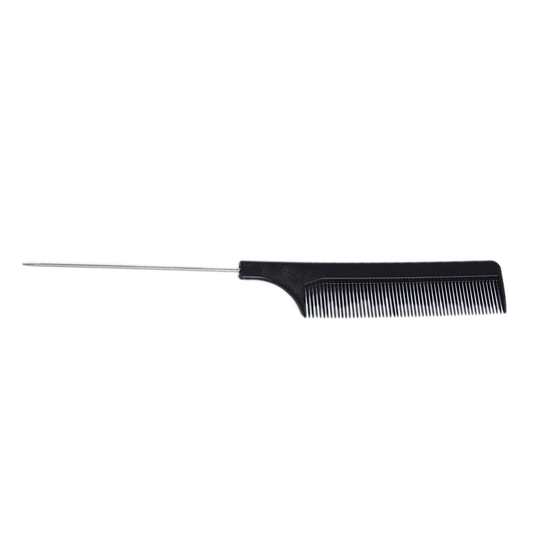 21CM Hairdresser Cutting Hair Comb, Anti-Static Carbon Fiber Comb Tony Cover Comb Pointed Tail Steel Needle