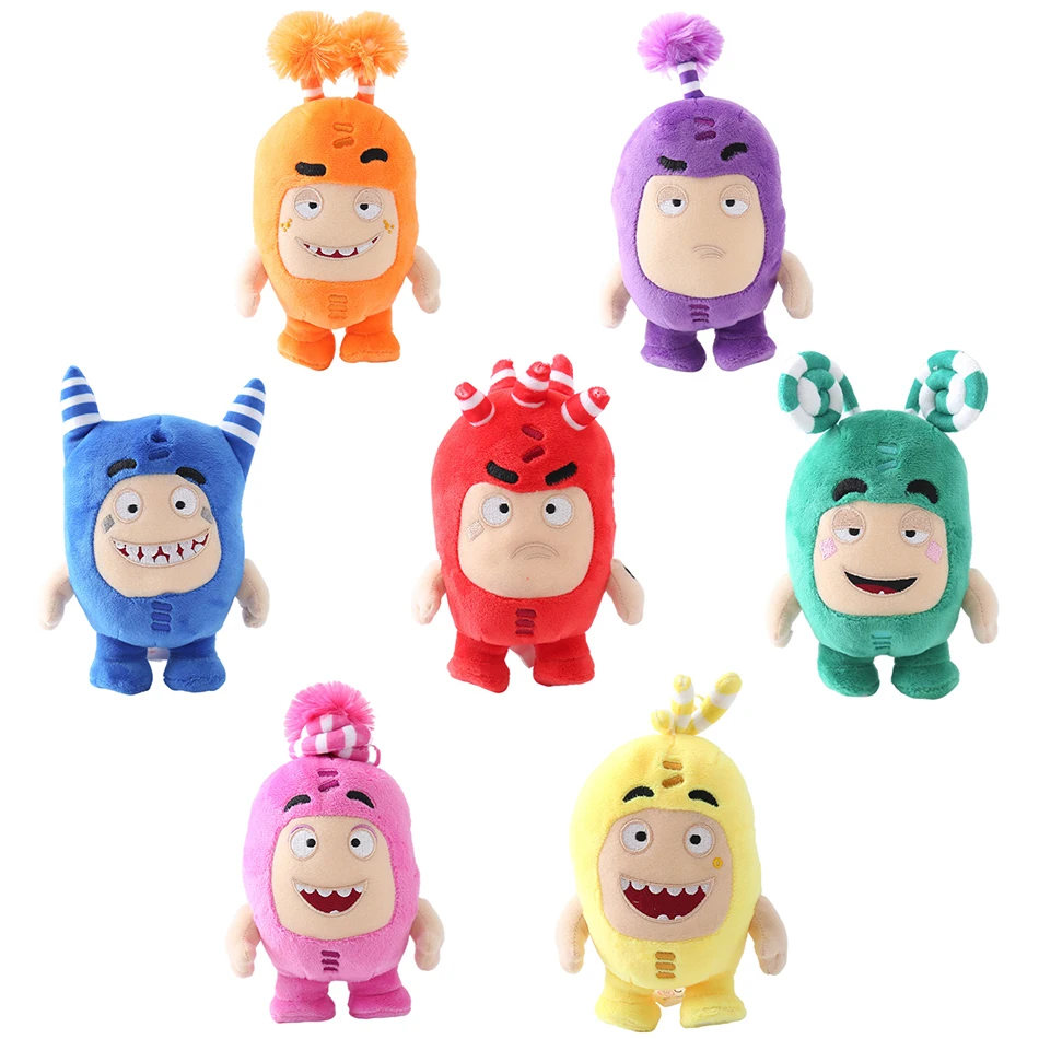 

Kawaii Oddbods Fuse Bubbles Newt Pogo Slick Jeff Zee Plush Stuffed Toys Cute Cartoon Anime Mini Dolls Soft Pillow Kid Child Gift