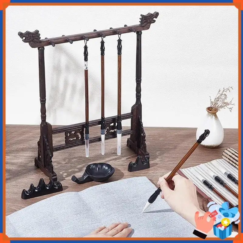 

Compact Professional 15 Piece Calligraphy Brush Set For Watercolor Painting, Water Writing Cloth & Brush Holder