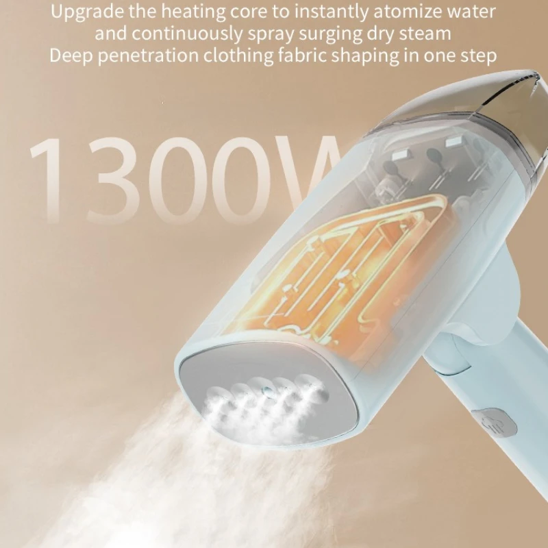Xiaomi Youpin منظف البخار الكهربائي المحمولة طوي إزالة العث مكوّاة مسطحة 1300 واط تسخين سريع آلة تنظيف الملابس بالبخار جديد