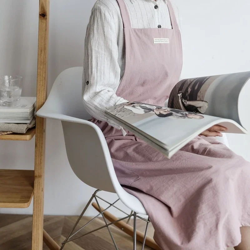 

Nordic Women Lady Skirt Style Collect Waist Cute Dress Restaurant Coffee Shop Home Kitchen For Cooking Bib Kichen Aprons