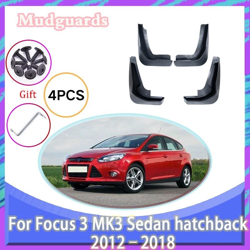 

Car Mud Guards Fit For Ford Focus 3 MK3 C346 2012-2018 2014 2013 Fender Splash Mudguard Wheel Mud Flap MudFlaps Auto Accessories