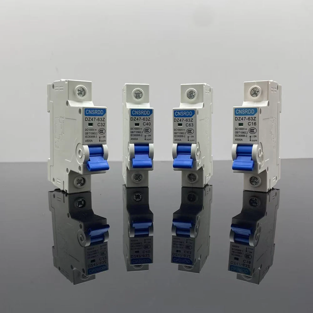 

1P DC 1000V 16A 20A 25A 32A 40A 63A PV автоматический выключатель/защита от перегрузки по току воздушный выключатель для домашней солнечной системы