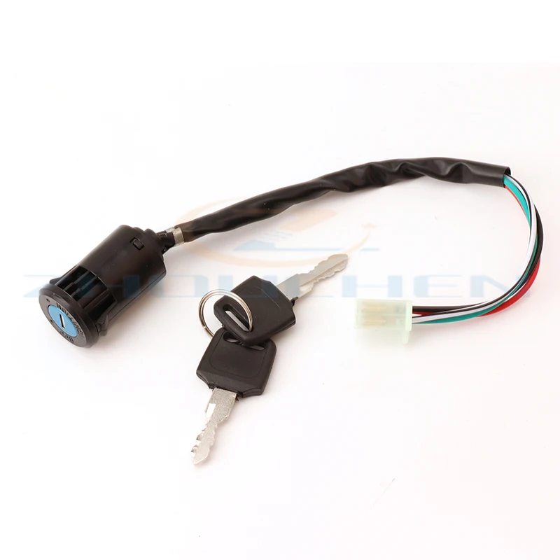 4 Pin Key Ignition switch With Cap for 50cc 70cc 90cc 110cc 125cc 150cc 200cc 250cc ATV Dirt Bike