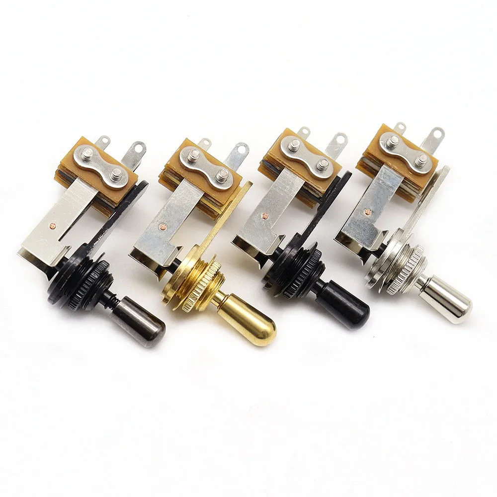 3 Way Guitar Switch Metal Guitar Pickup Selector Toggle Switch Metal Tip L Type for Electric Guitar