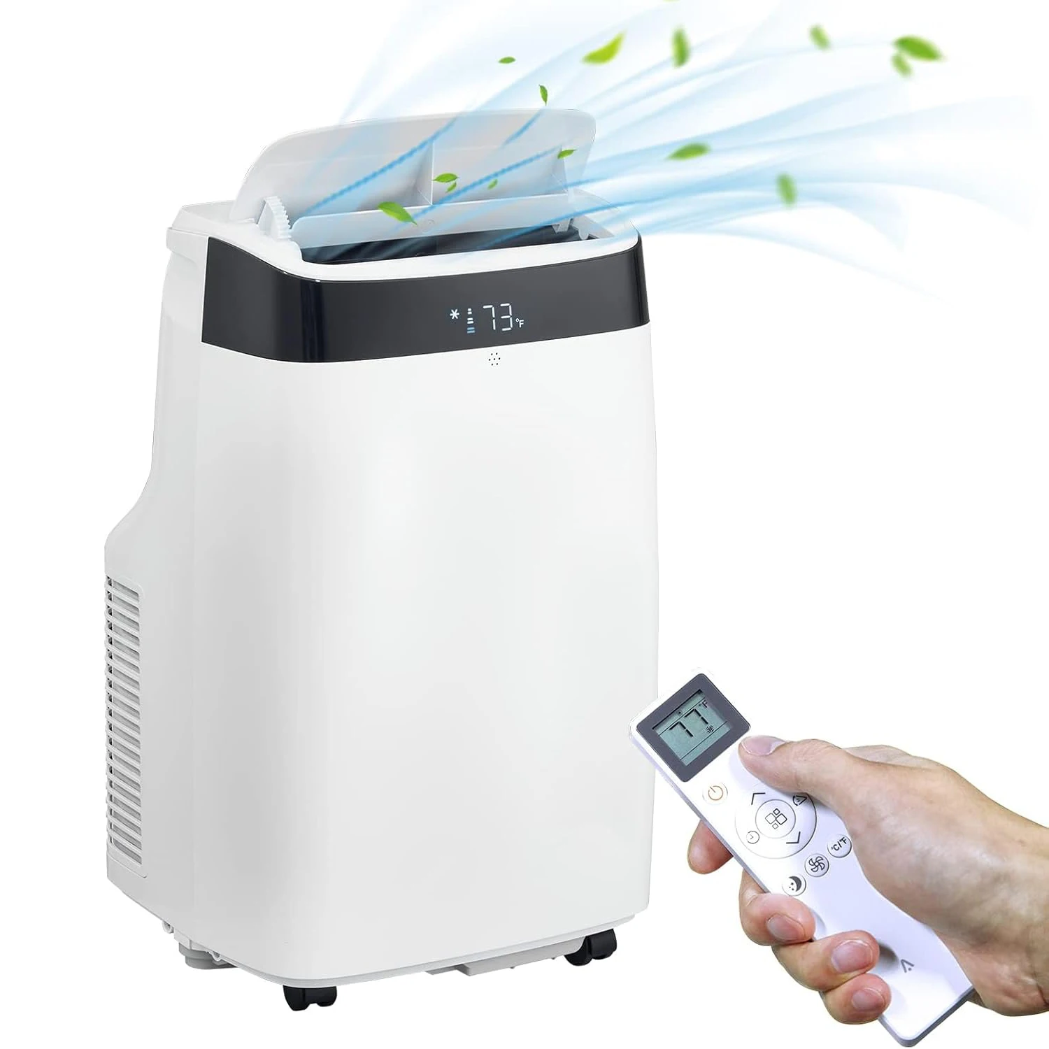 10000 BTU a/c Portable Air Conditioner Indoor Efficient 3-in-1 Cooling, Dehumidification & Fan 24-Hour Timer LED Display