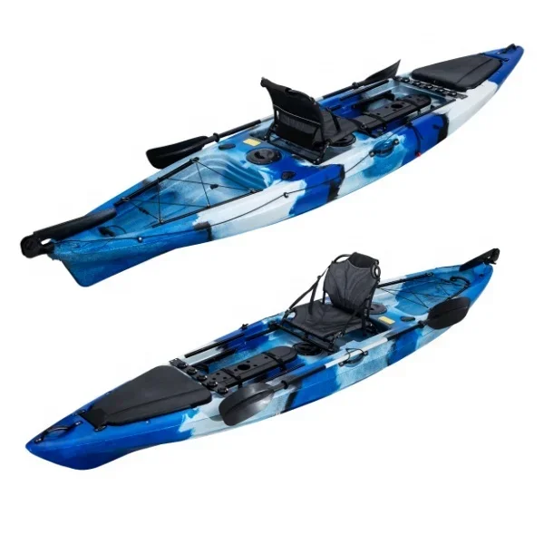 Top Grade Sea Boat Fishing Kayak 3.95M  Plastic 1 Person 1 Seater With Kayak Accessories