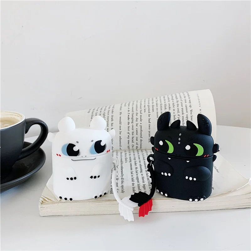 Cute Cartoon Dragon Case for AirPods Pro2 Airpod Pro 1 2 3 Bluetooth Earbuds Charging Box Protective Earphone Case Cover