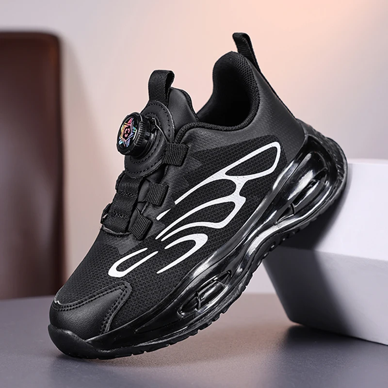 

Origin Boys Sneaker Fashion Children Shoes Luxury Autumn Kids Low Top Casual Sneaker Black Boys Sports Shoes 4 To 10 Years